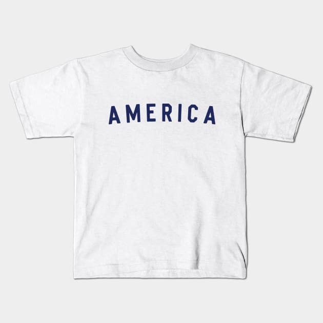 America Kids T-Shirt by gonzr_fredo